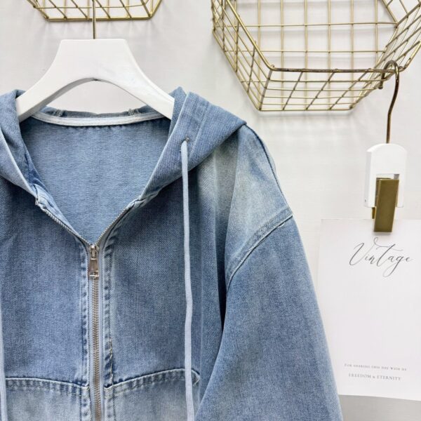 Oni漸層牛仔連帽外