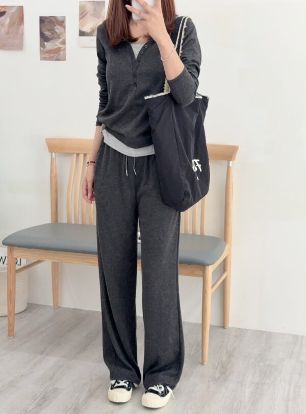 假二件設計休閒套裝