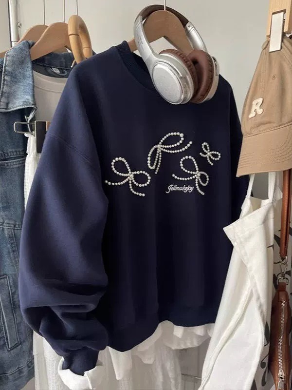 蝴蝶結珠珠上衣