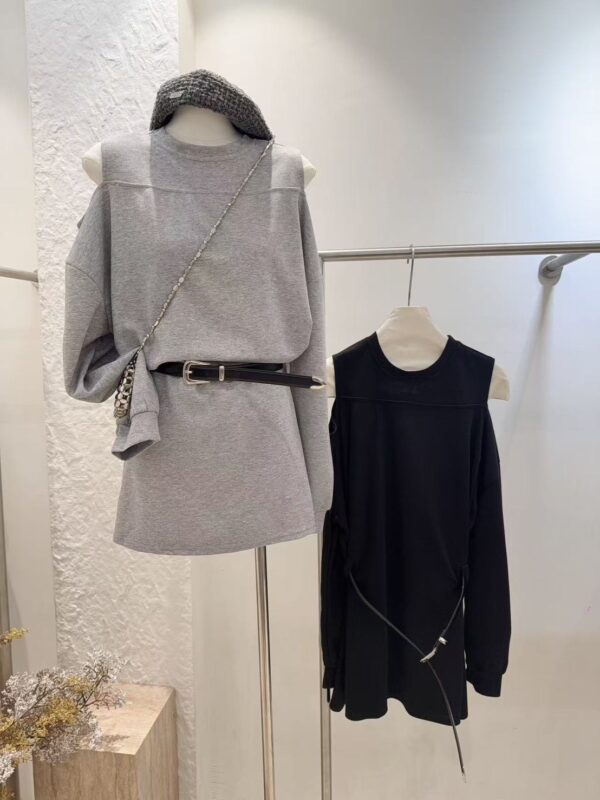 衛衣連身裙＋皮帶