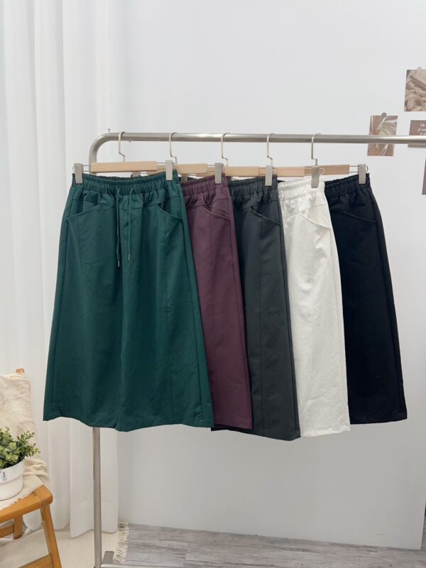 超彈力修身口袋裙