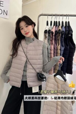 超輕薄疊穿羽絨背心 (50%鴨絨)