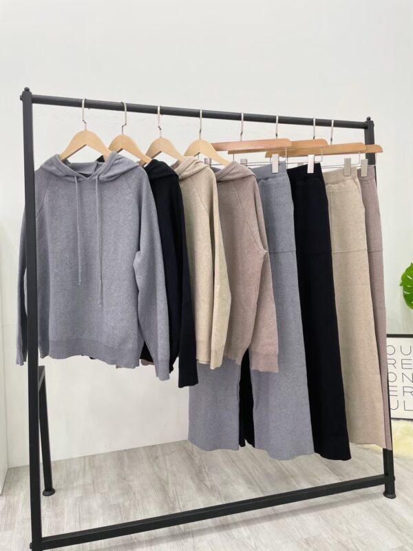 針織帽T兩件式套裝